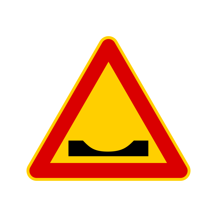 Знак 1.12 Вибоїна