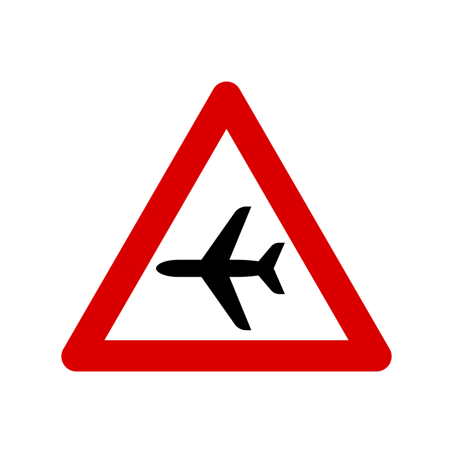 Знак 1.18 Низьколітаючі літаки