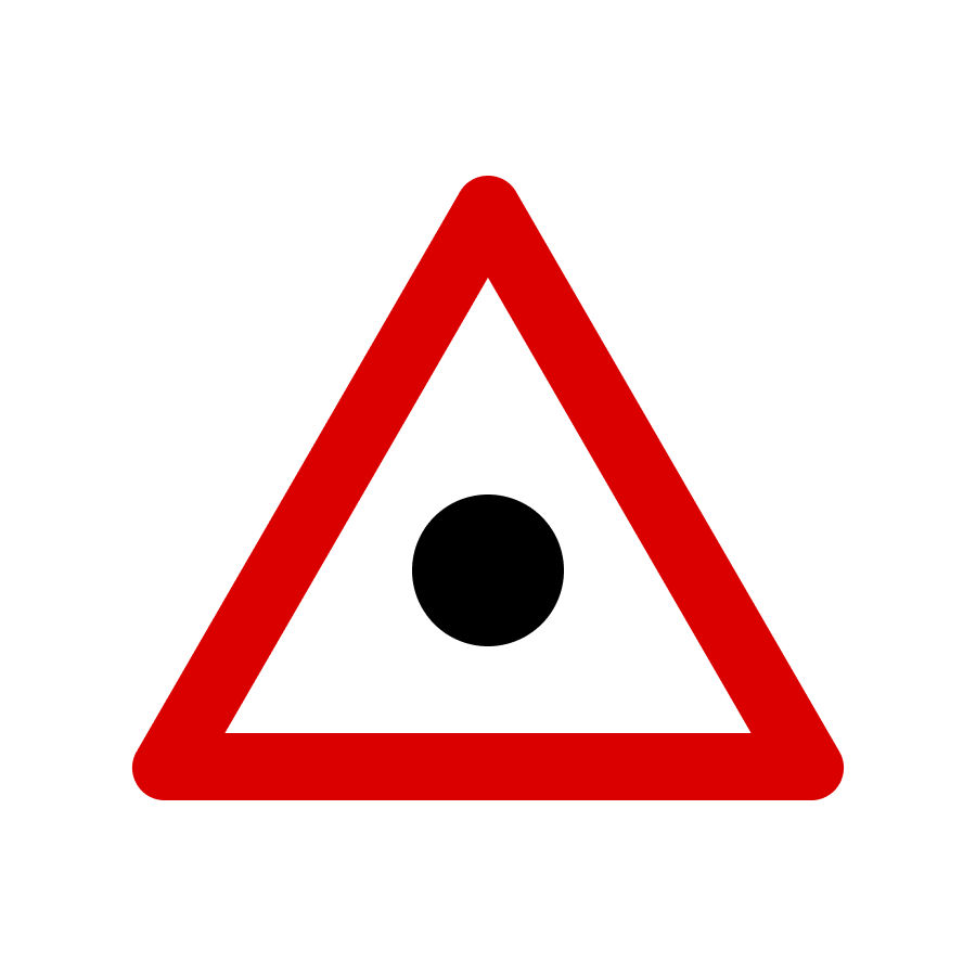 Знак 1.41 Місце (ділянка) концентрації дорожньо-транспортних пригод