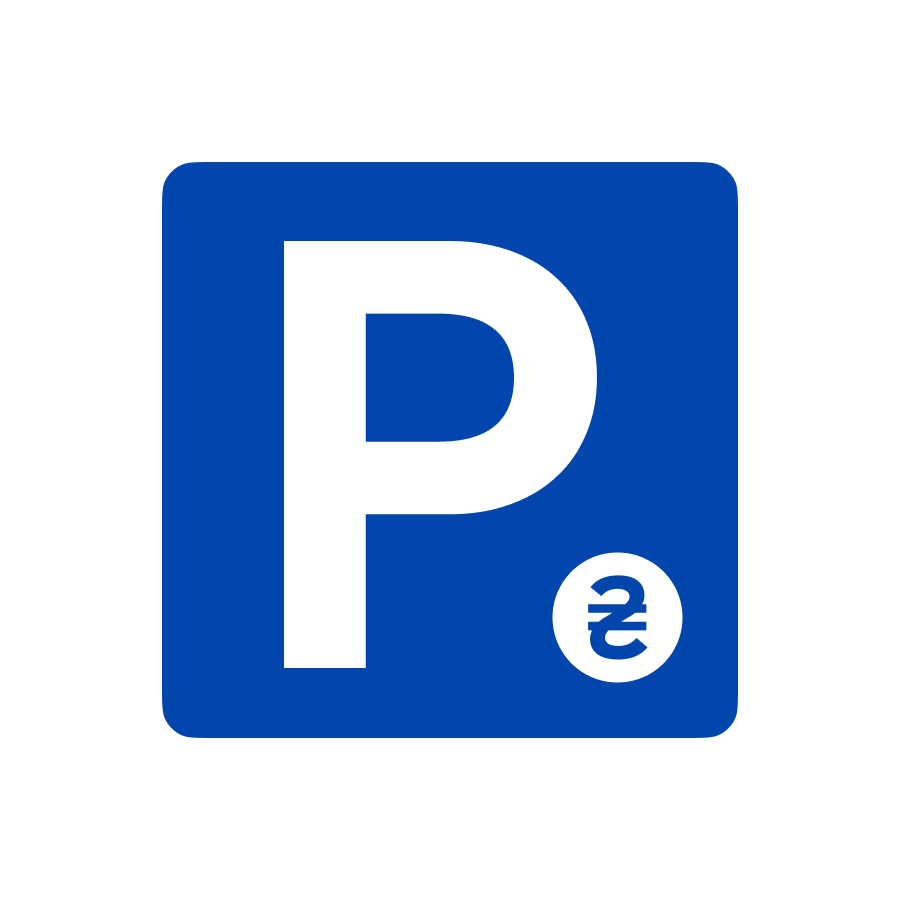 Знак 5.42.1 з символом платного паркування