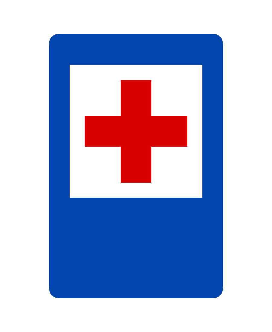 Знак 6.1 Пункт першої медичної допомоги