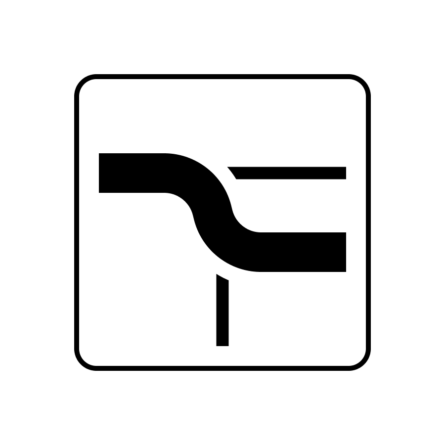 Знак 7.8 «Напрямок головної дороги» — конфігурація 4